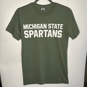 Michigan State Spartans Green Short Sleeve Tee
